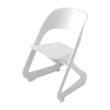 Nordic Stackable Lounge Chairs  Set of 4 White