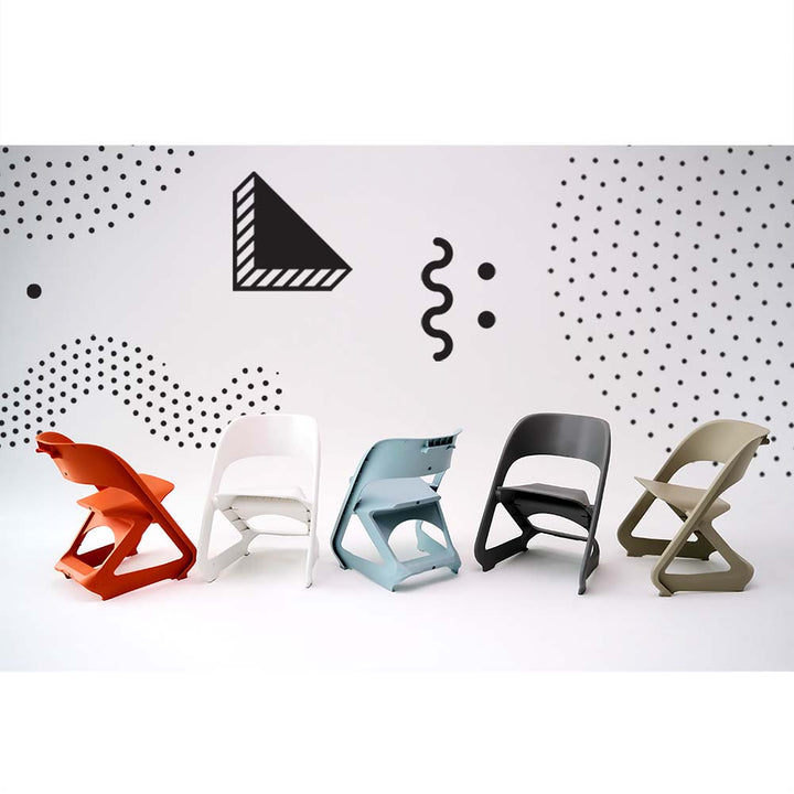 Nordic Stackable Lounge Chairs  Set of 4 White