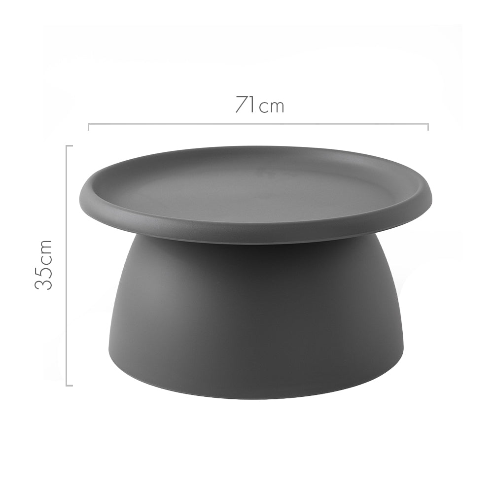 Nordic Mushroom Coffee Table 70CM Grey