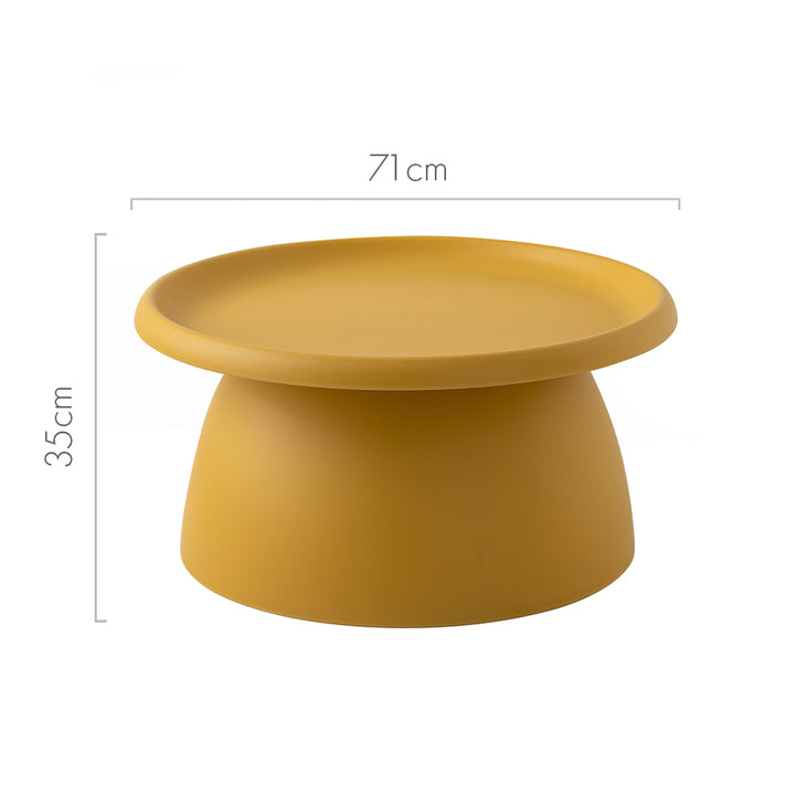 Nordic Mushroom Coffee Table 70CM Yellow
