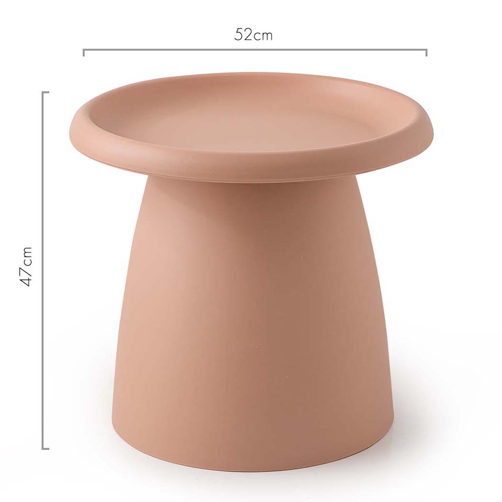 Nordic Mushroom Side Table 50CM Pink