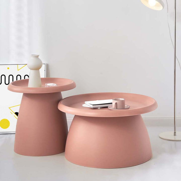 Nordic Mushroom Side Table 50CM Pink