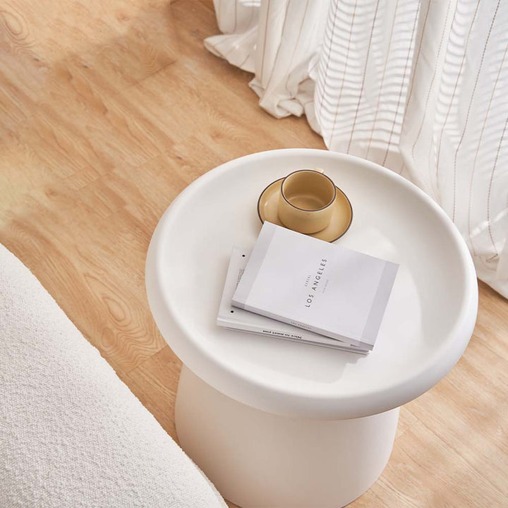 Nordic Mushroom Side Table 50CM White