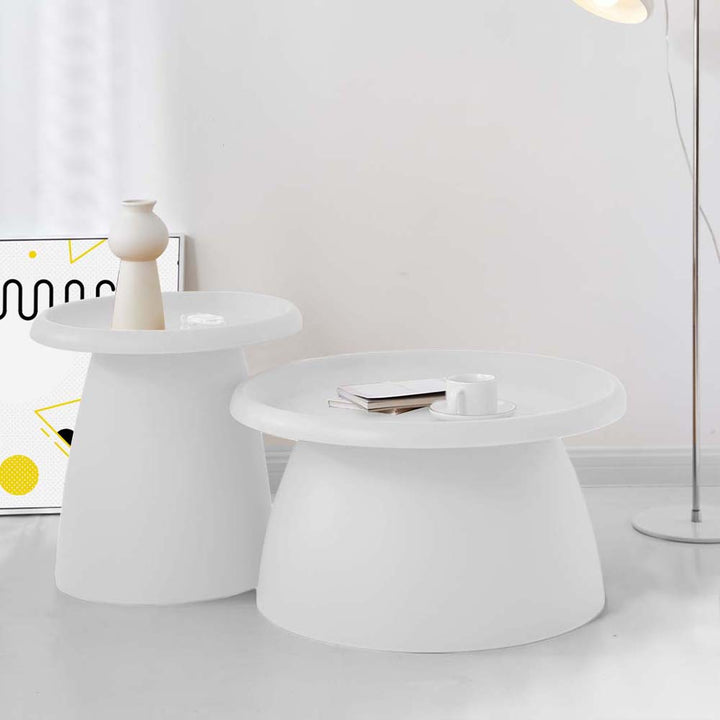 Nordic Mushroom Side Table 50CM White