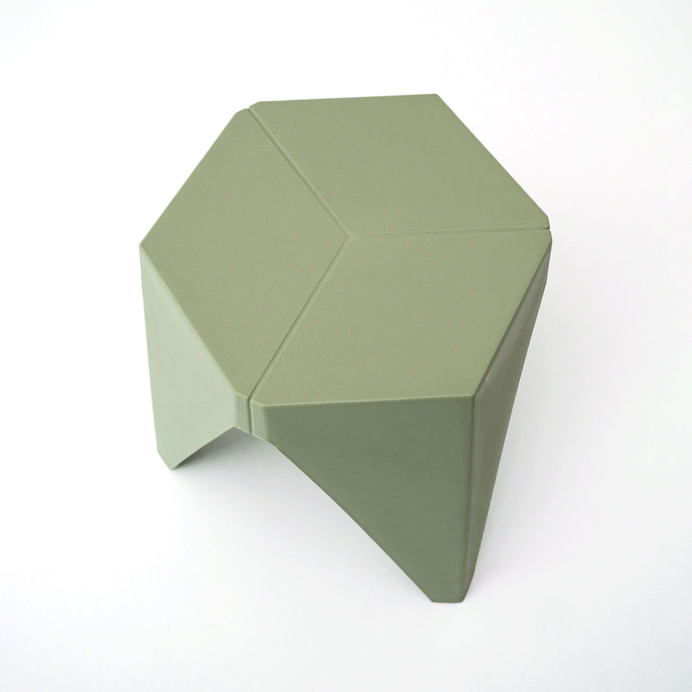 Nordic Puzzle Stacking Stools Set of 2 Green