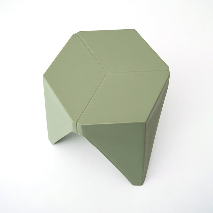 Nordic Puzzle Stacking Stools Set of 2 Green