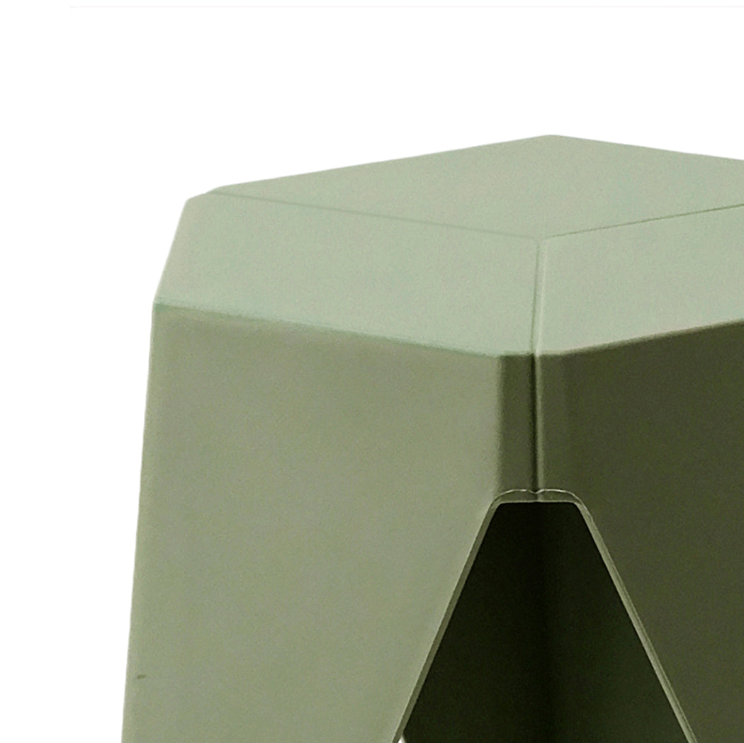 Nordic Puzzle Stacking Stools Set of 2 Green