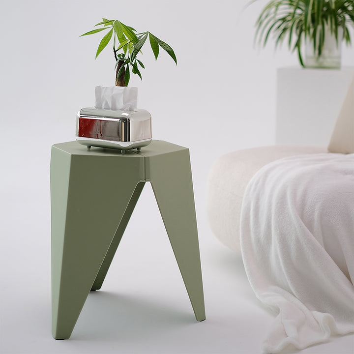 Nordic Puzzle Stacking Stools Set of 2 Green