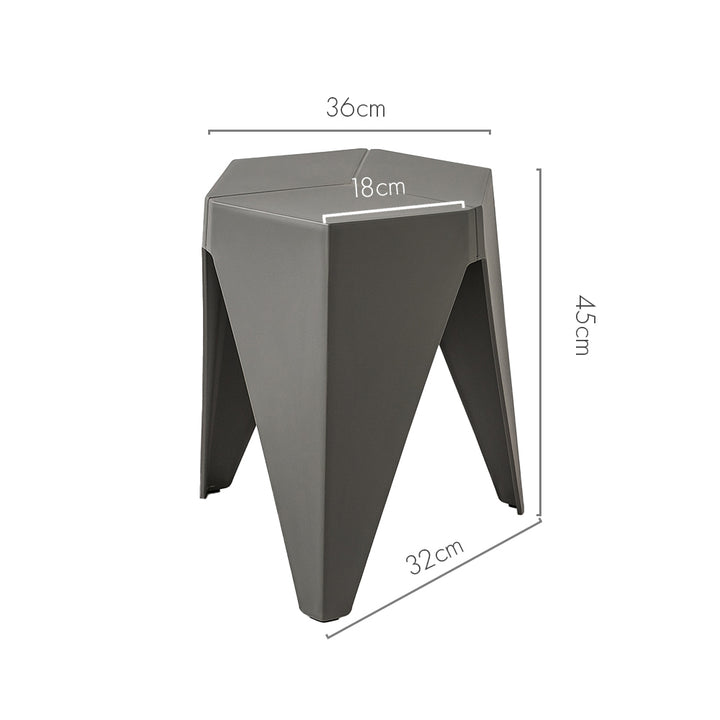 Nordic Puzzle Stacking Stools Set of 2 Grey