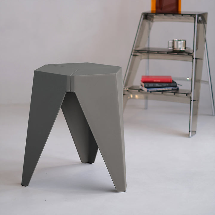 Nordic Puzzle Stacking Stools Set of 2 Grey