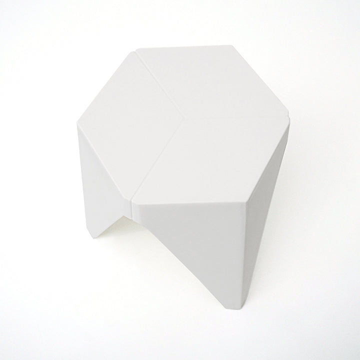 Nordic Puzzle Stacking Stools Set of 2 White