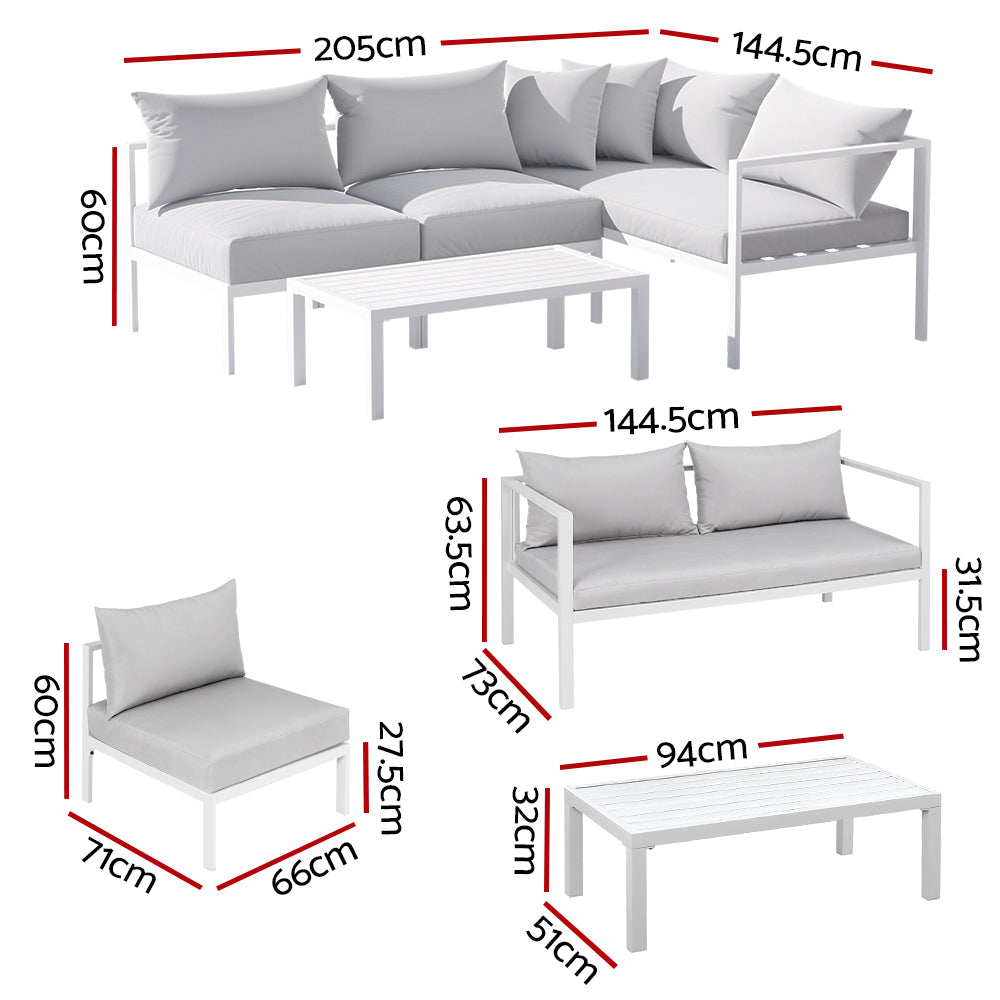 Vera 4-Seater Outdoor Sofa Set