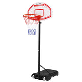 Everfit 2.1M Adjustable Portable Basketball Stand Hoop System with White Rim