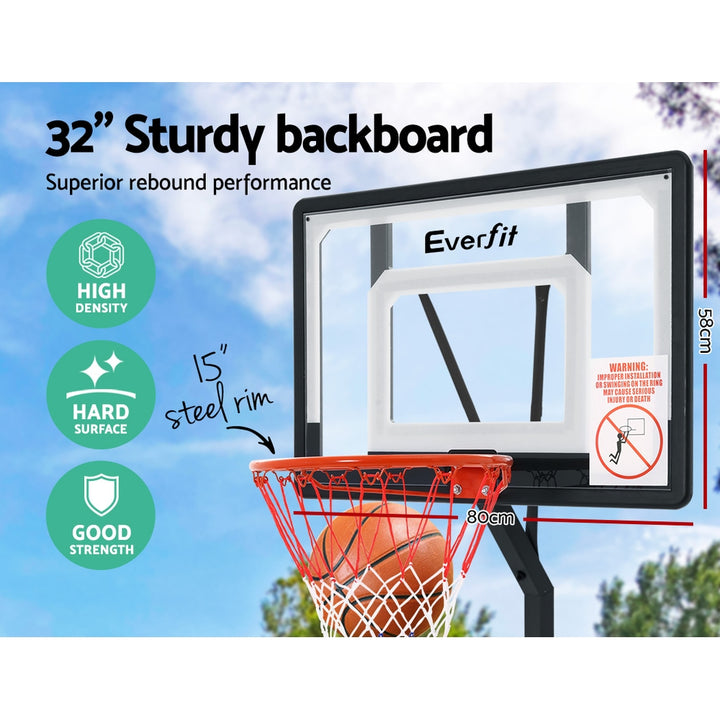2.6M Adjustable Portable Basketball Stand