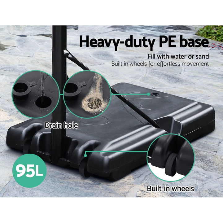 2.6M Adjustable Portable Basketball Stand