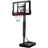 3.05M Basketball Hoop & Stand - Portable and Adjustable - Black