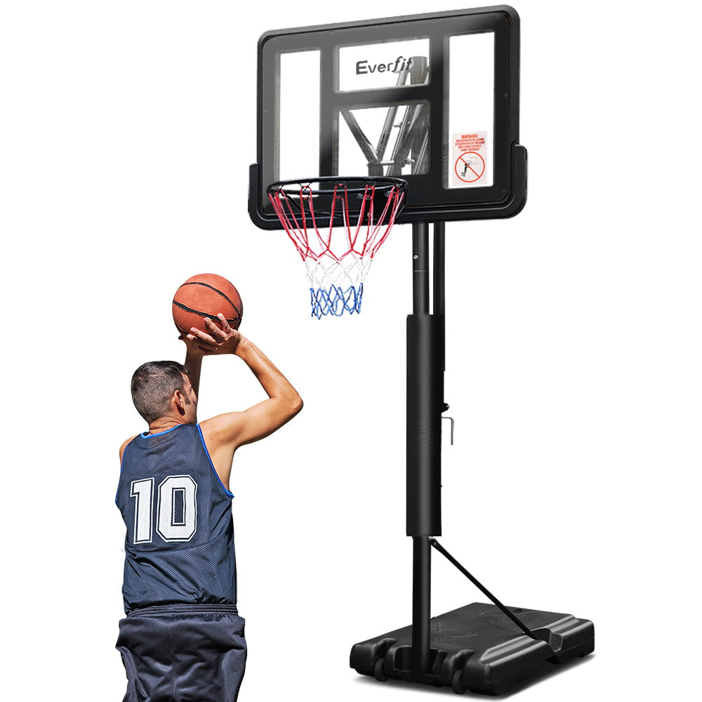 3.05M Basketball Hoop Stand Portable and Adjustable Black