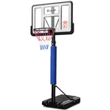 3.05m Basketball Hoop & Stand - Portable / Adjustable (Blue)