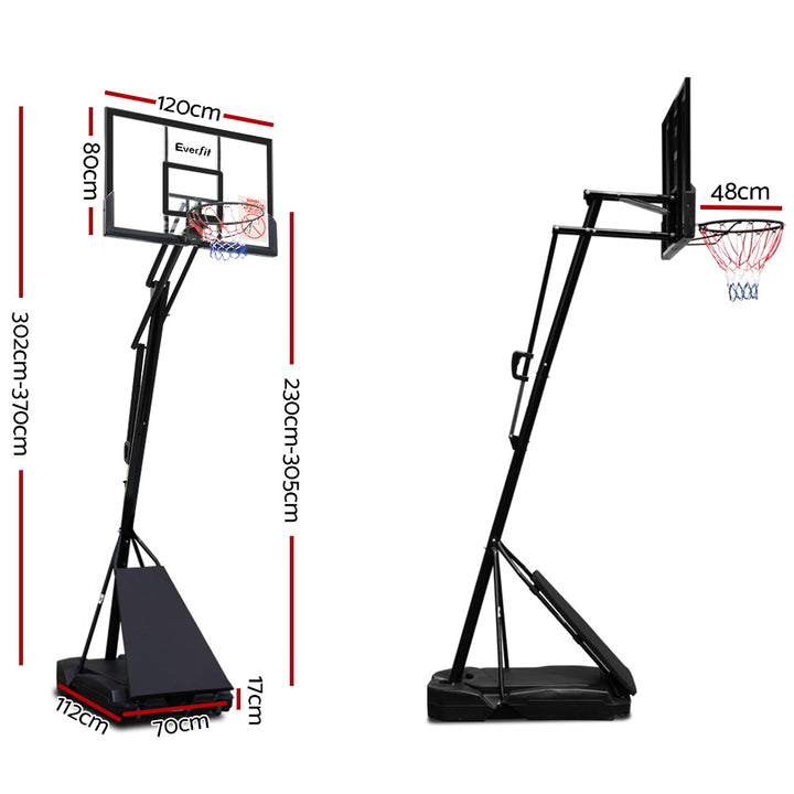 3.05M Pro Portable Adjustable Basketball Hoop Stand System