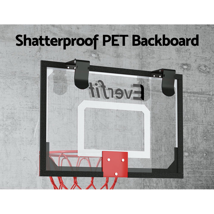 Everfit Mini Basketball Hoop - Door Wall Mounted (Indoor) - Black