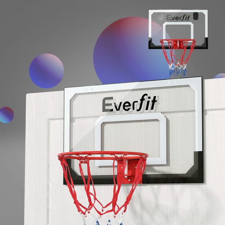 Everfit Mini Basketball Hoop - Door Wall Mounted (Indoor) - Black