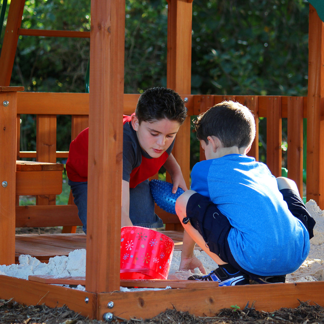 Backyard Discovery Skyfort II Play Centre with Fort, Swings, Monkey Bars