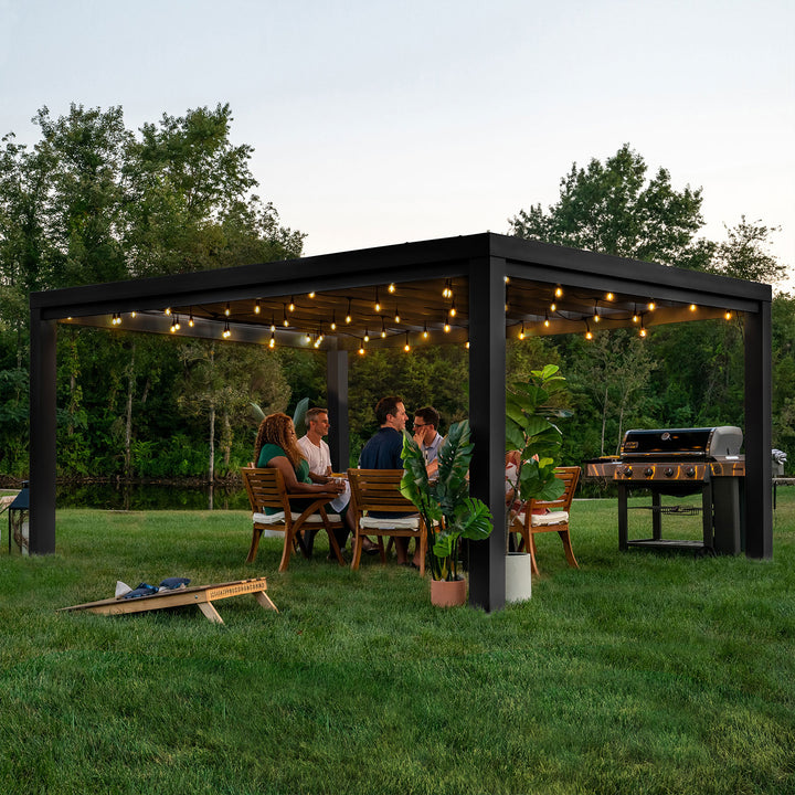 Backyard Discovery Trenton Steel Pergola 3.6m x 4.9m x 2.3m (16ft x 12ft)
