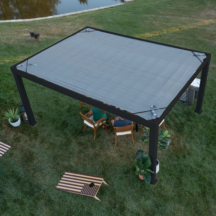 Backyard Discovery Trenton Steel Pergola 3.6m x 4.9m x 2.3m (16ft x 12ft)