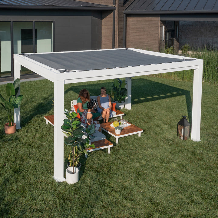 Backyard Discovery Windham Steel Pergola 3m x 4.3m x 2.3m (14ft x 10ft)