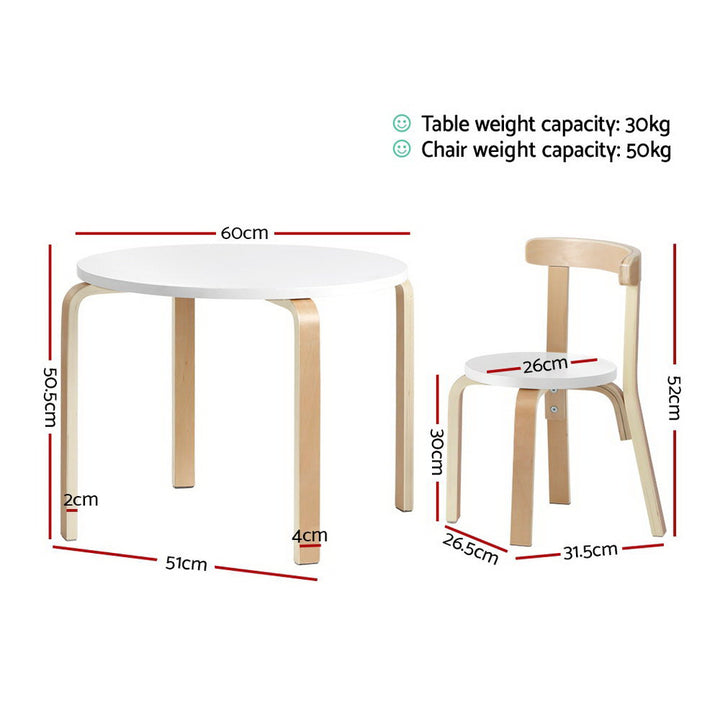 Nordic Kids Table Chair Set 3PC