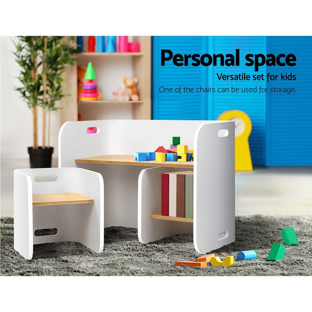 Scandi kids 2025 table and chairs