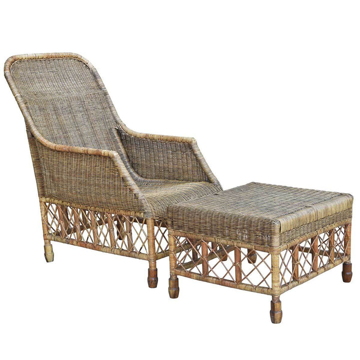 Plantation Lattice Ottoman - The  Best Backyard