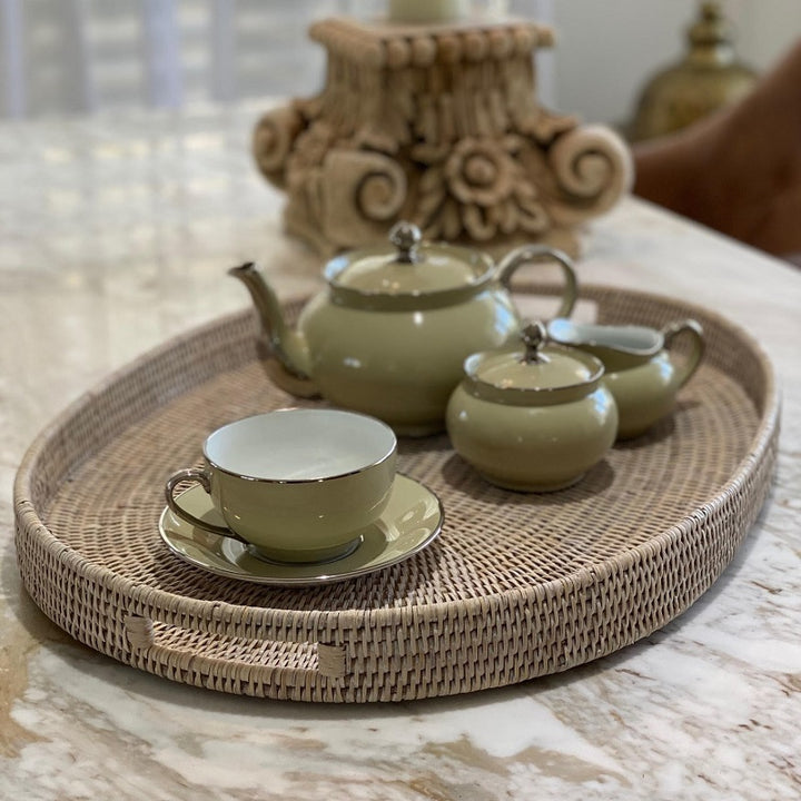 Verandah Oval Rattan Tray