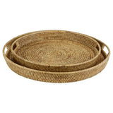 Mandalay Round Rattan Tray