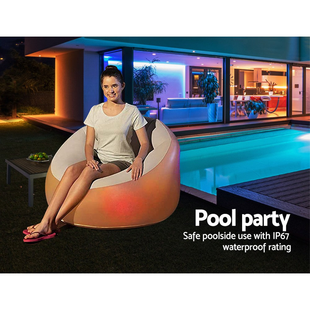 Inflatable LED Light Outdoor Lounge Chair