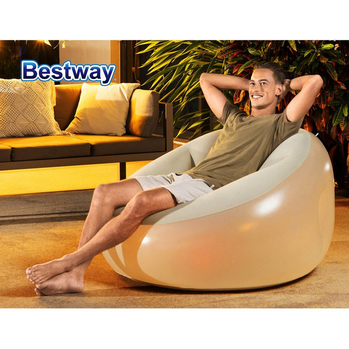 Inflatable LED Light Outdoor Lounge Chair