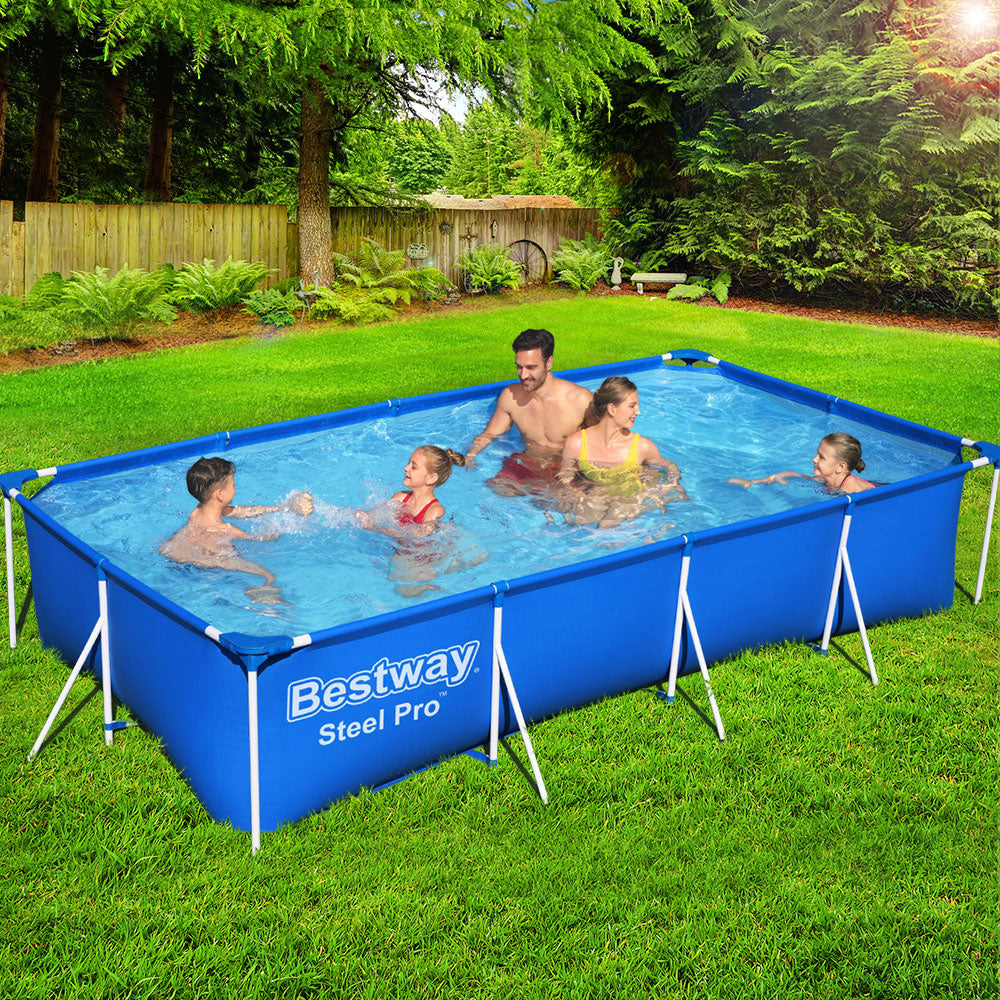 Bestway Steel Frame Above Ground Pool (4m x 2.1m x 0.8m / 5700L) – The ...