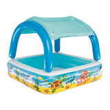 Inflatable Kids Swimming Pool with Canopy