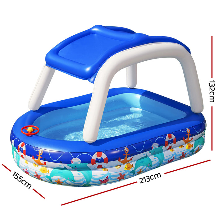 Bestway Sea Captain Kids Pool with Sunshade