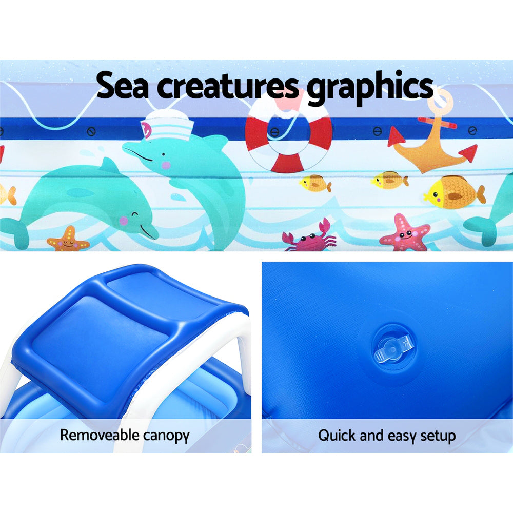 Bestway Sea Captain Kids Pool with Sunshade