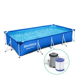 Bestway 4m Above Ground Swimming Pool - Steel Frame (includes Filter & Pump)