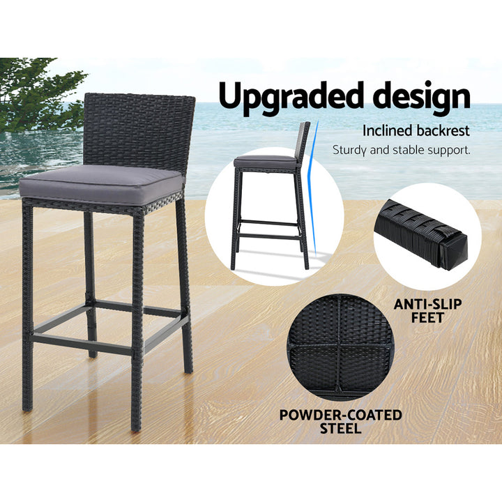 Outdoor Bar Rattan 4 Seater