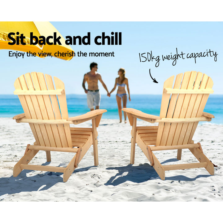 Hemlock Light Wood Adirondack Chair