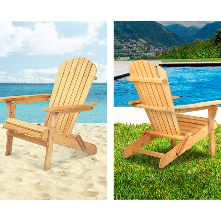Hemlock Light Wood Adirondack Chair