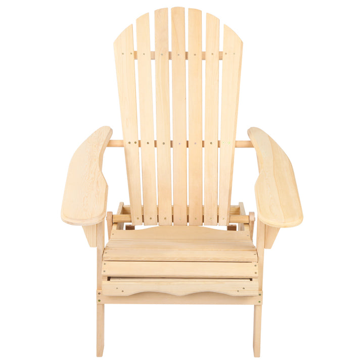 Double Adirondack Sun Lounges & Ottoman