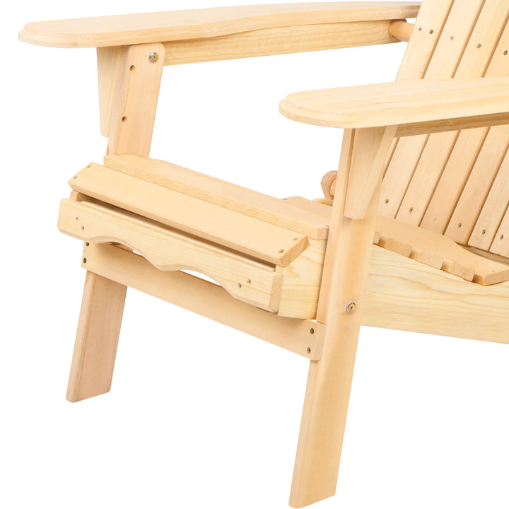 Double Adirondack Sun Lounges & Ottoman