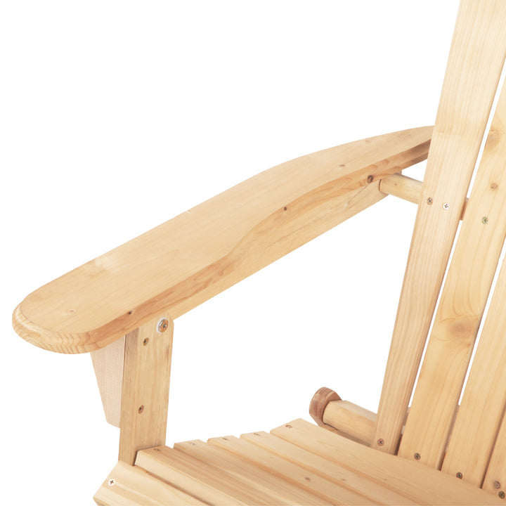 Double Adirondack Sun Lounges & Ottoman