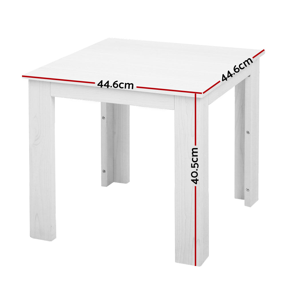 Outdoor Side Table - White - The  Best Backyard
