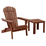 Gardeon Outdoor Folding Wooden Adirondack Lounge Set