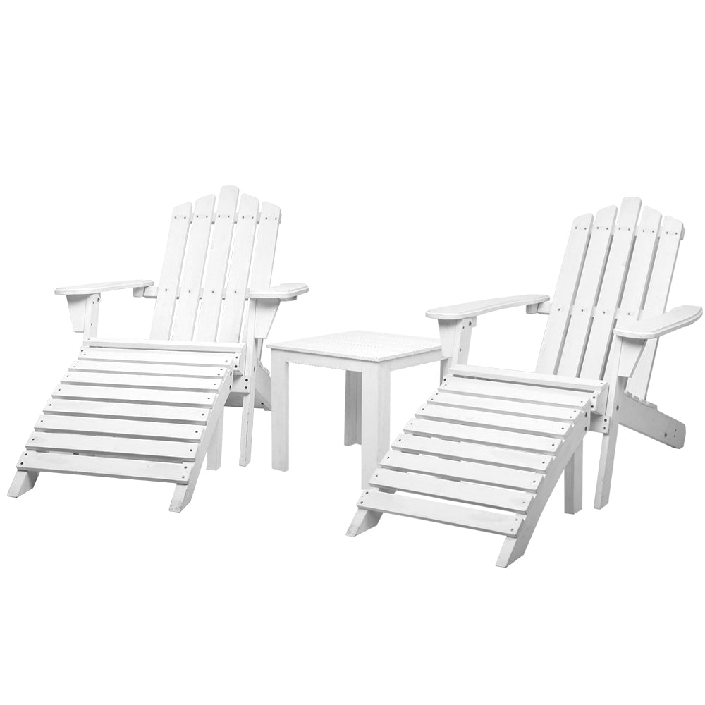Gardeon Outdoor Sun Lounge Beach Chairs Table Setting Wooden Adirondack Patio Chair - The  Best Backyard